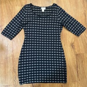 Max Studio Specialty Products Women’s Extra Large XL Dress Navy Blue Grey Ovals